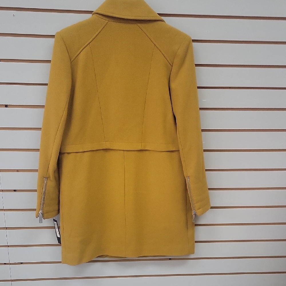 Kenneth Cole Mustard Trench Coat - Picture 6 of 6